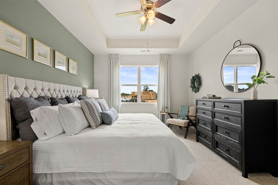 Furnished interior in a model home at Chukker Creek Landing in Aiken (Image 16). Furnished interior in a model home at Chukker Creek Landing in Aiken (Image 16).