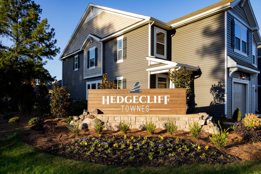 Entrance to the Hedgecliff Townes community in Kannapolis, NC, featuring signage and landscaping (Image 11).