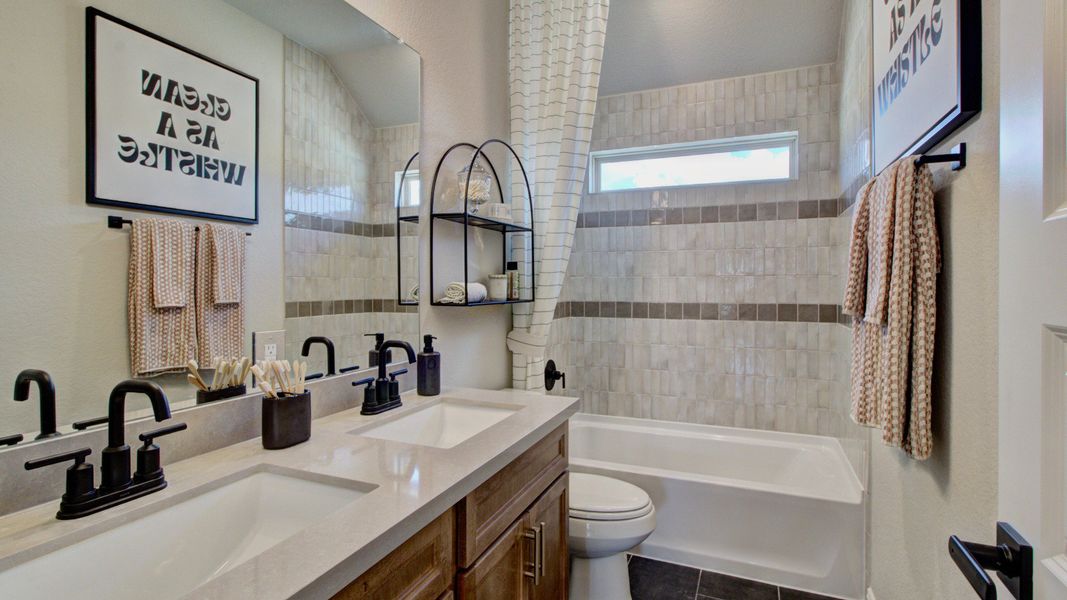 Furnished interior in a model home at Stream Waters in Seguin (Image 40). Furnished interior in a model home at Stream Waters in Seguin (Image 40).