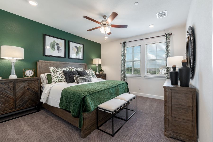 Furnished interior in a model home at Bayside in Rowlett (Image 17).