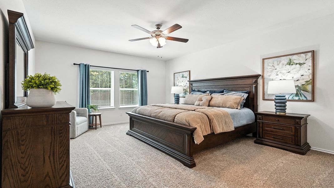 Furnished interior in a model home at The Reserve at Timber Creek in Lindale (Image 20).