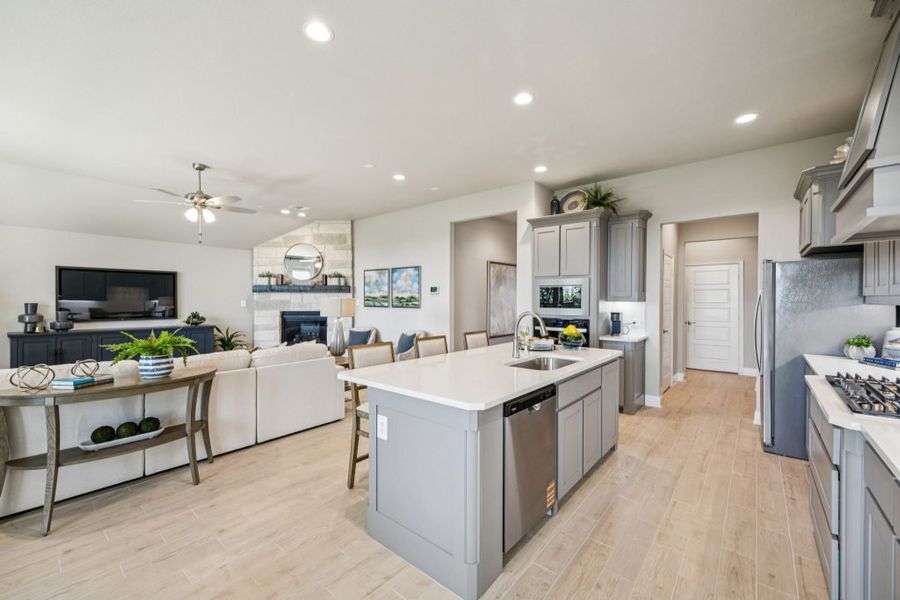 Furnished interior in a model home at Timberbrook in Justin (Image 11).