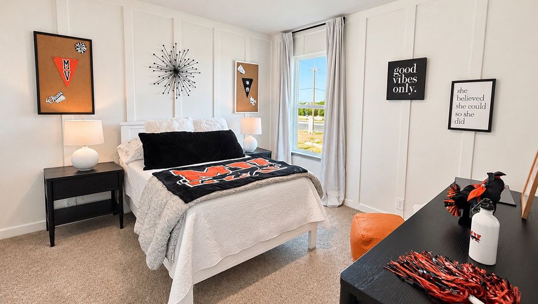 Furnished interior in a model home at Redbird Ranch in San Antonio (Image 52).