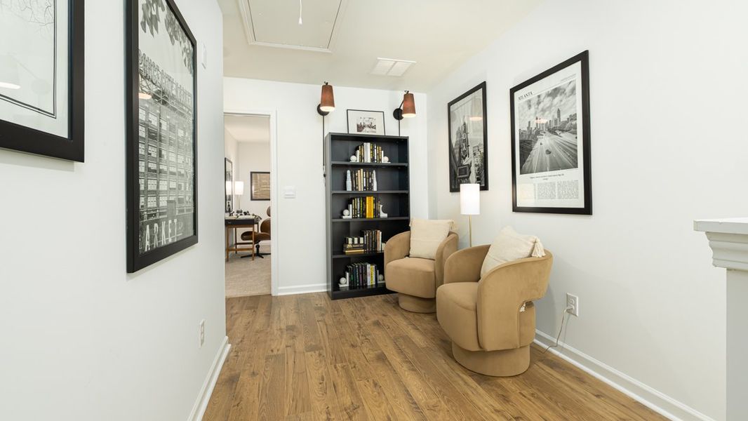 Furnished interior in a model home at Towns at Monroe in Atlanta (Image 12).