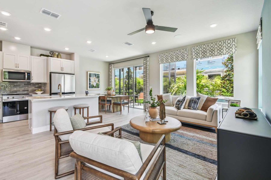 Furnished interior in a model home at North River Ranch – Townhomes in Parrish (Image 8).