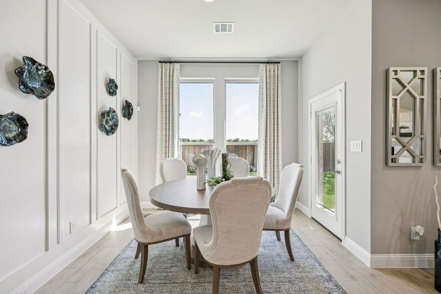 Furnished interior in a model home at Timberbrook in Justin (Image 28).