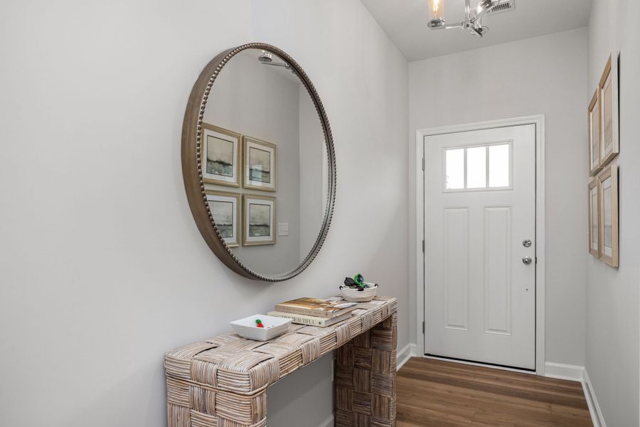 Furnished interior in a model home at Gregory Village Townhomes in Lillington (Image 21).