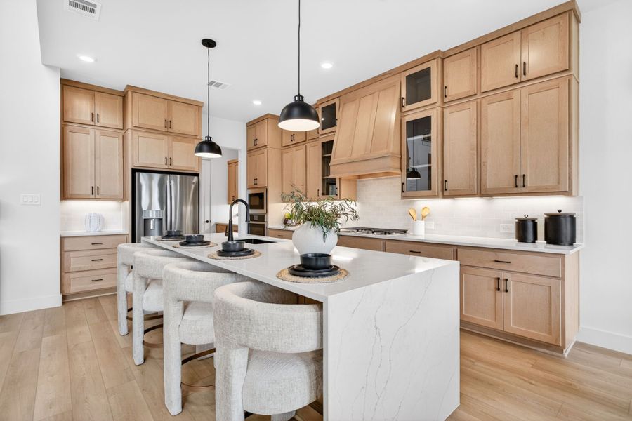 Furnished interior in a model home at Wildflower Ranch in Fort Worth (Image 47).