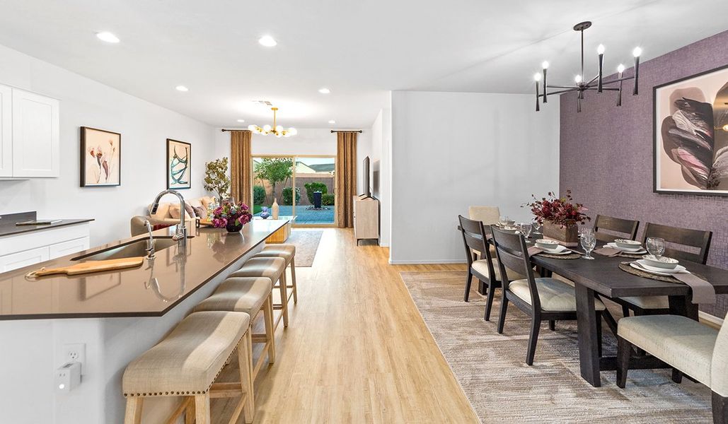 Furnished interior in a model home at Barnett Village in Marana (Image 8).