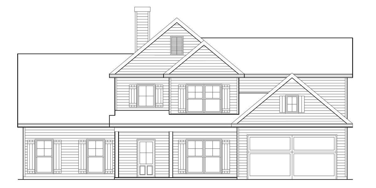 Architectural rendering of home exteriors planned for Rockwell Farms in Winder, GA (Image 10).