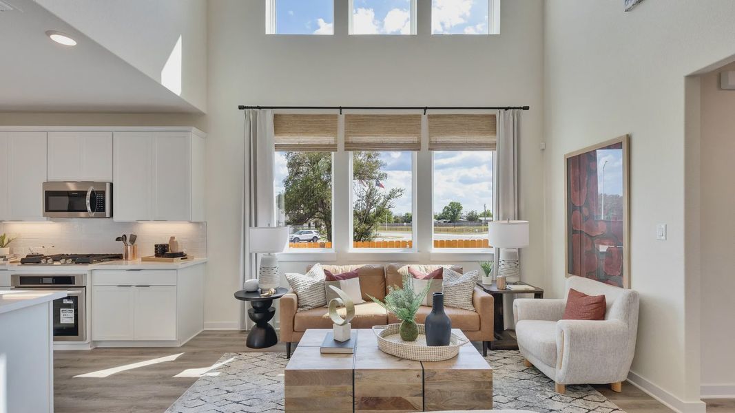 Furnished interior in a model home at Creeks Crossing in Elgin (Image 25).