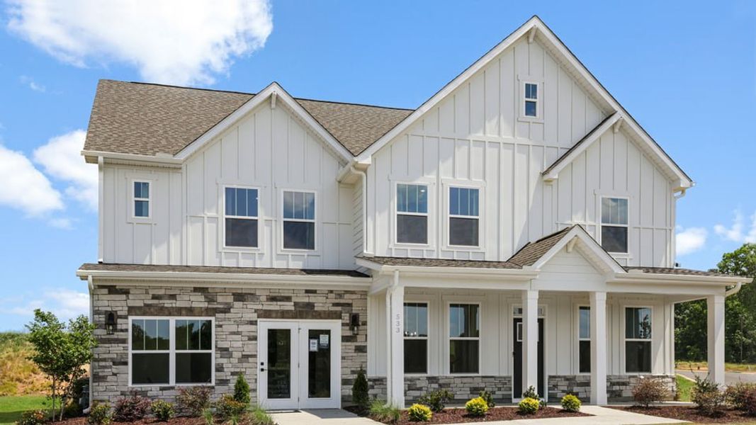 Front exterior of a home in the Sycamore Cove community, located in Woodruff, SC (Image 3).