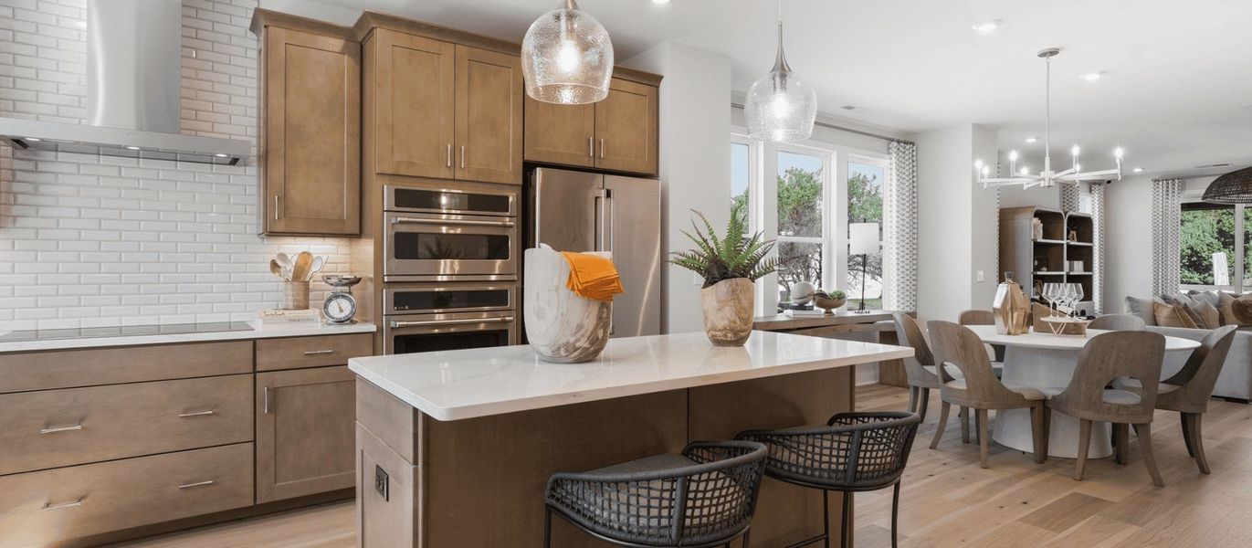 Furnished interior in a model home at Bellflower in Charlotte (Image 5).