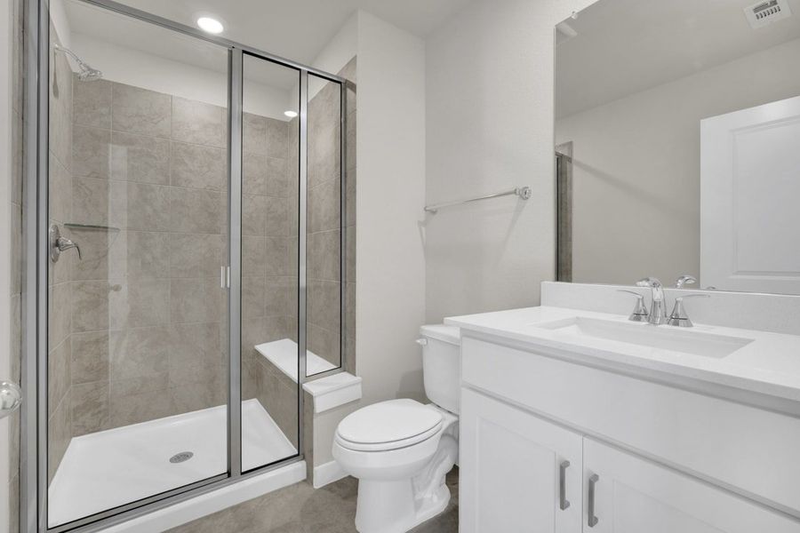 Furnished interior in a model home at South Meadow in Melissa (Image 7).