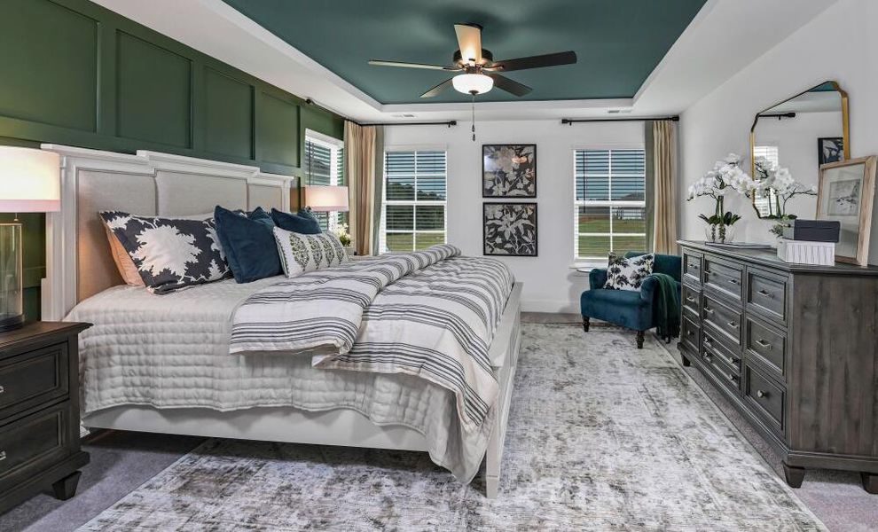 Furnished interior in a model home at Ferry Grove in Lexington (Image 17).