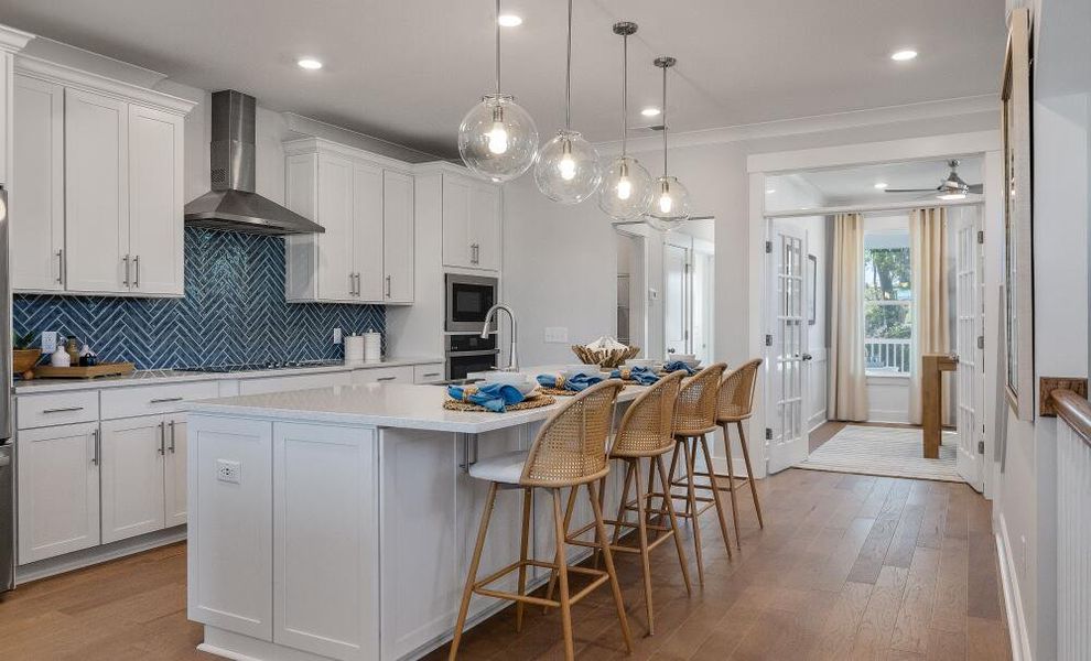 Furnished interior in a model home at New Riverside Village in Bluffton (Image 10).