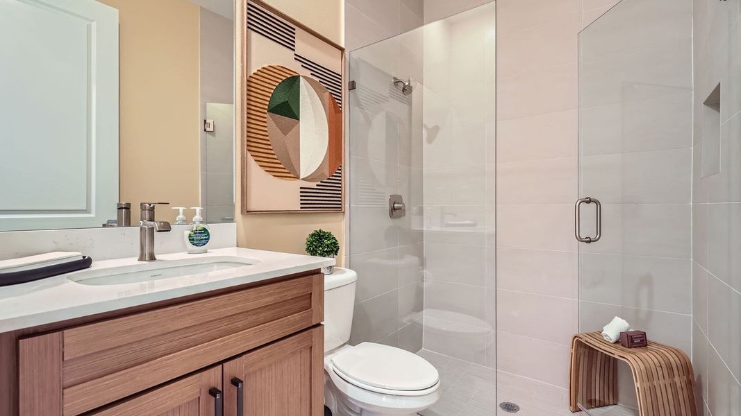 Furnished interior in a model home at Estrella Square in Homestead (Image 23). Furnished interior in a model home at Estrella Square in Homestead (Image 23).