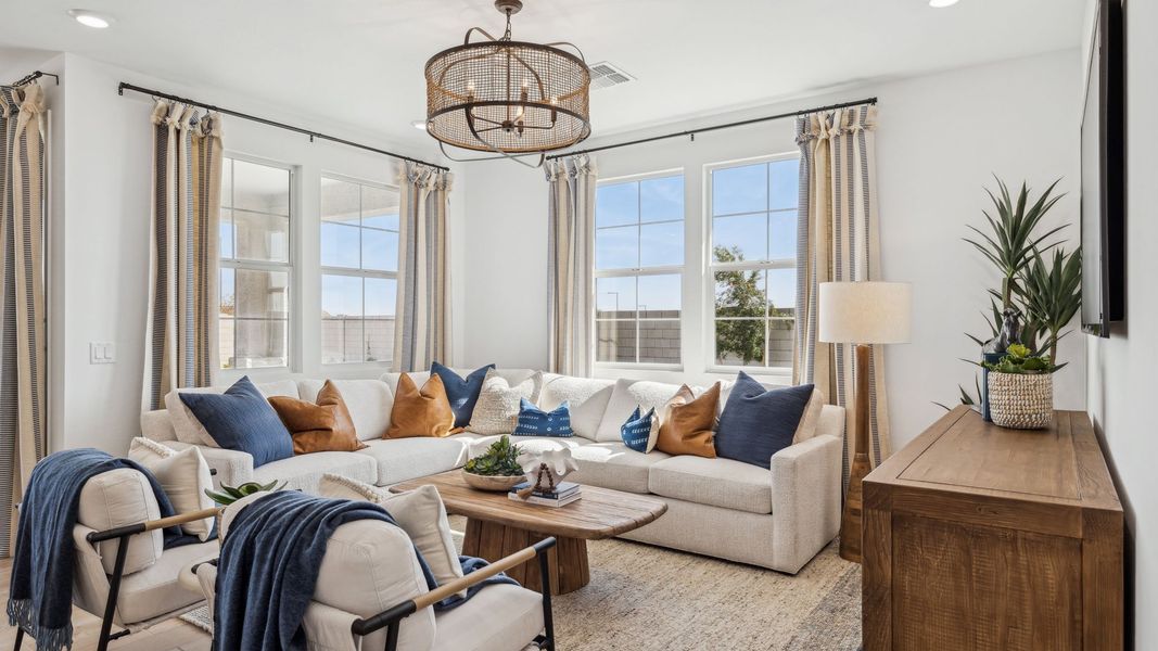 Furnished interior in a model home at Westpark in Buckeye (Image 14).