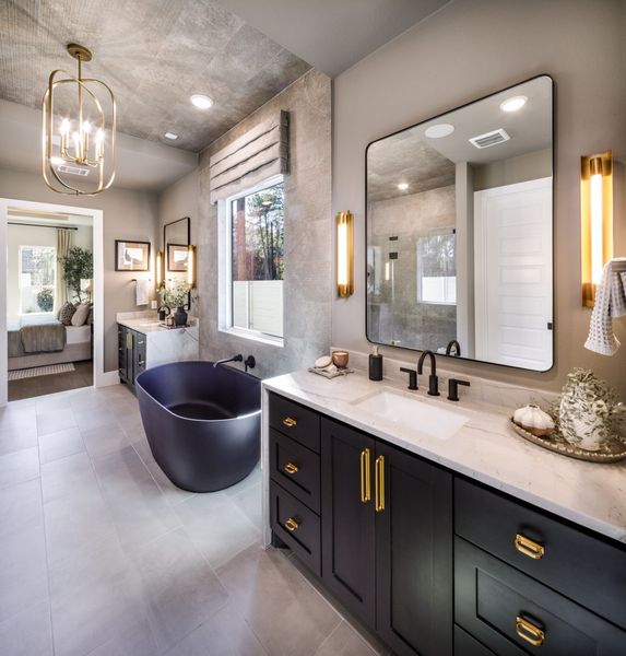 Furnished interior in a model home at Two Step Farm in Montgomery (Image 23).