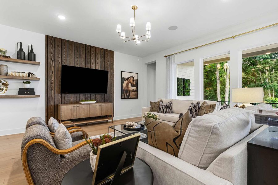 Furnished interior in a model home at Lanier Landing - Reserve Collection in Gainesville (Image 8).