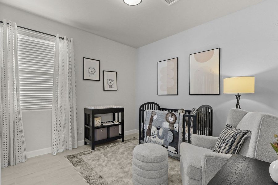 Furnished interior in a model home at Paseo Del Este in El Paso (Image 45).