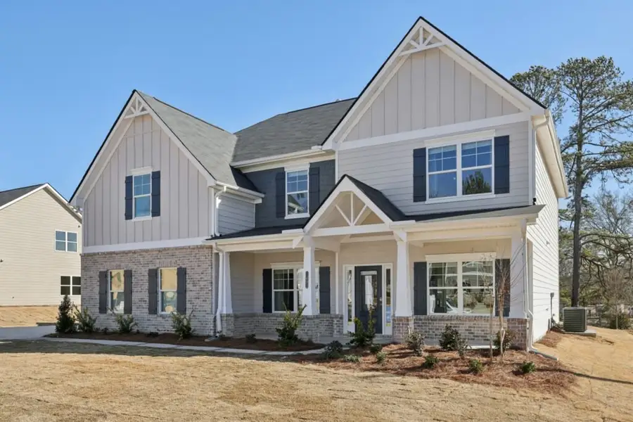 Front exterior of a home in the Stephens Landing community, located in Loganville, GA (Image 2). Front exterior of a home in the Stephens Landing community, located in Loganville, GA (Image 2).