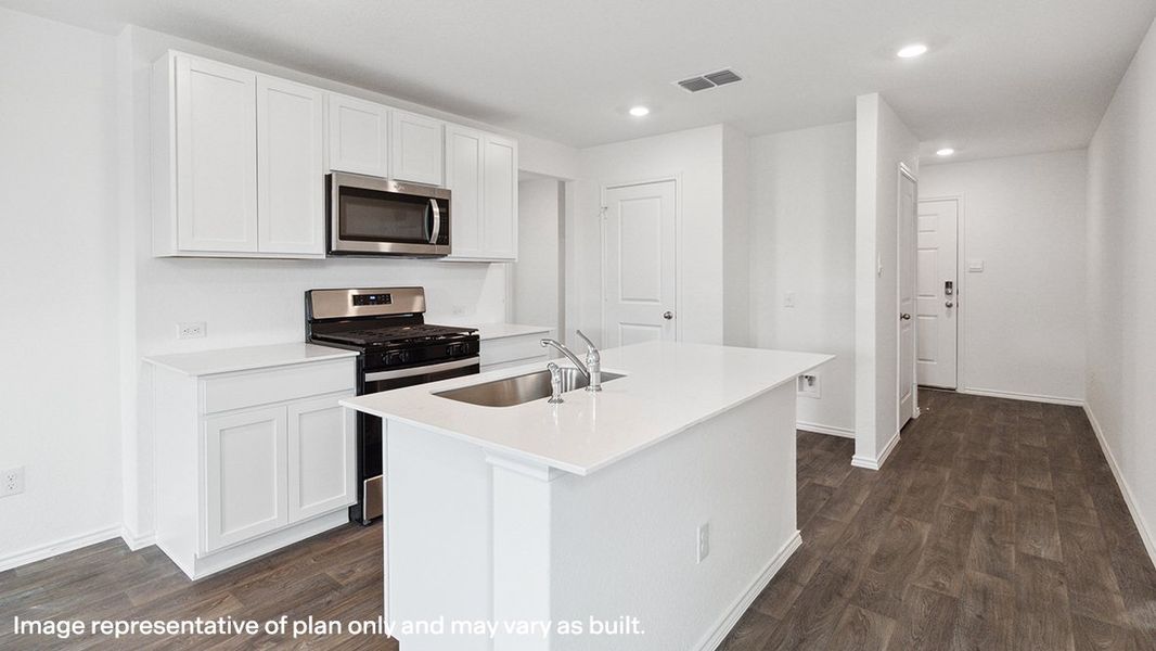 Furnished interior in a model home at The Hills of Sherman in Sherman (Image 3).