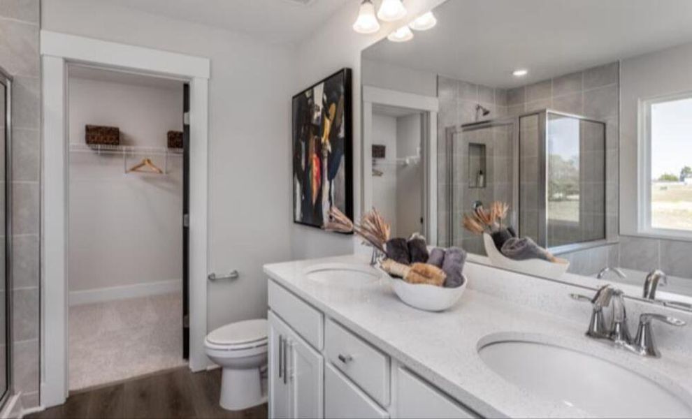 Furnished interior in a model home at Black Forest Pointe in Benson (Image 23).