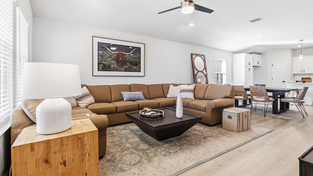 Furnished interior in a model home at The Birch at Spencer Ranch in Boerne (Image 18). Furnished interior in a model home at The Birch at Spencer Ranch in Boerne (Image 18).