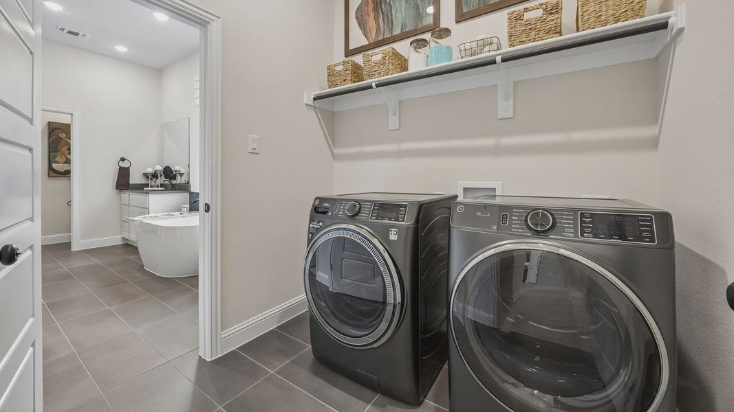 Furnished interior in a model home at Westpoint Park in Fort Worth (Image 36).