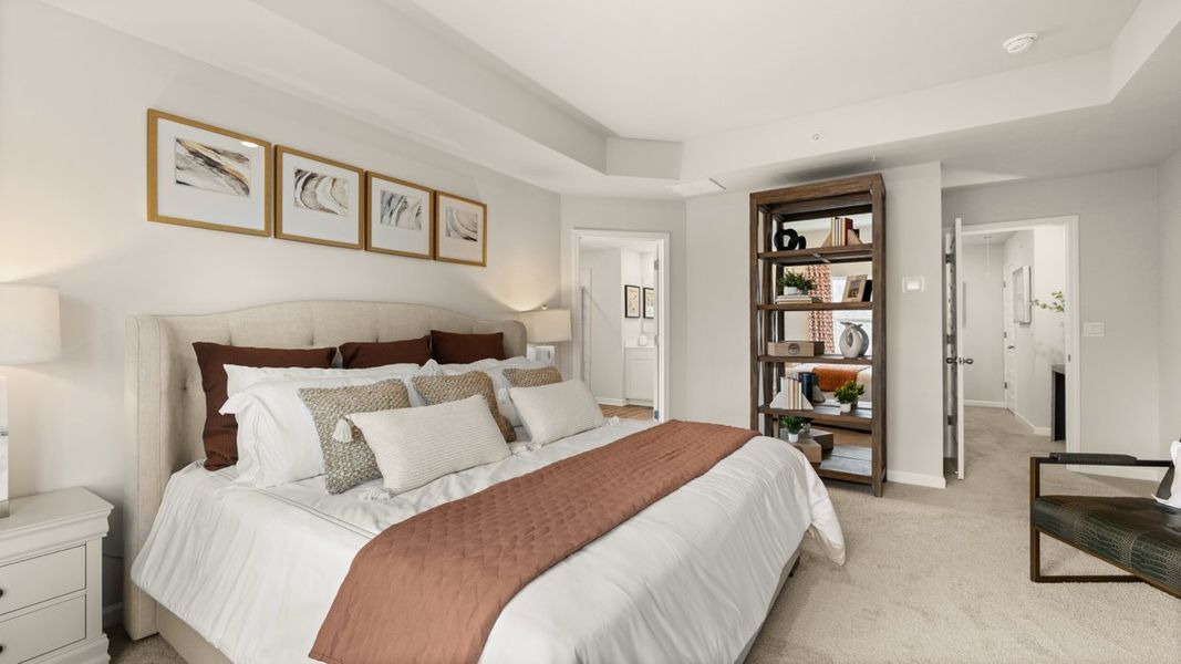 Furnished interior in a model home at Echo Glen in Stockbridge (Image 16). Furnished interior in a model home at Echo Glen in Stockbridge (Image 16).