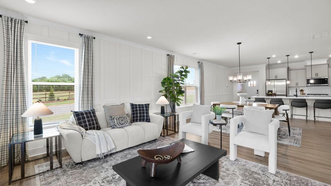 Furnished interior in a model home at Sycamore Cove in Woodruff (Image 53).