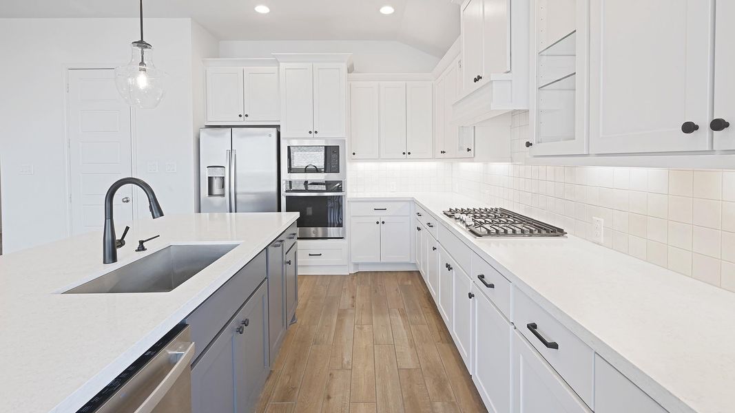 Furnished interior in a model home at Veramendi 50' in New Braunfels (Image 25).