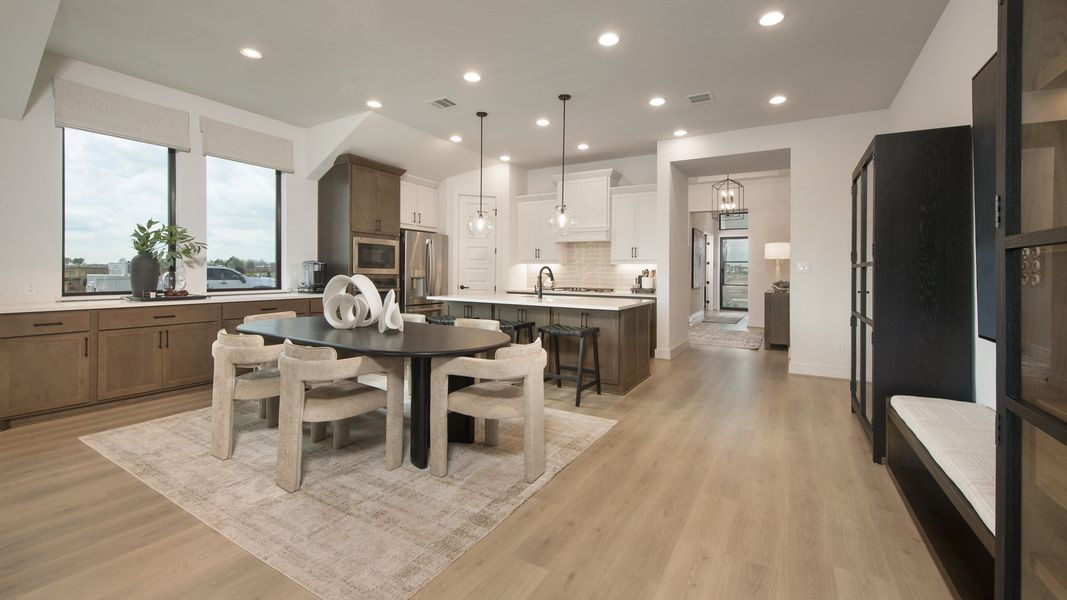 Furnished interior in a model home at Juniper Springs 60' in Lockhart (Image 6).