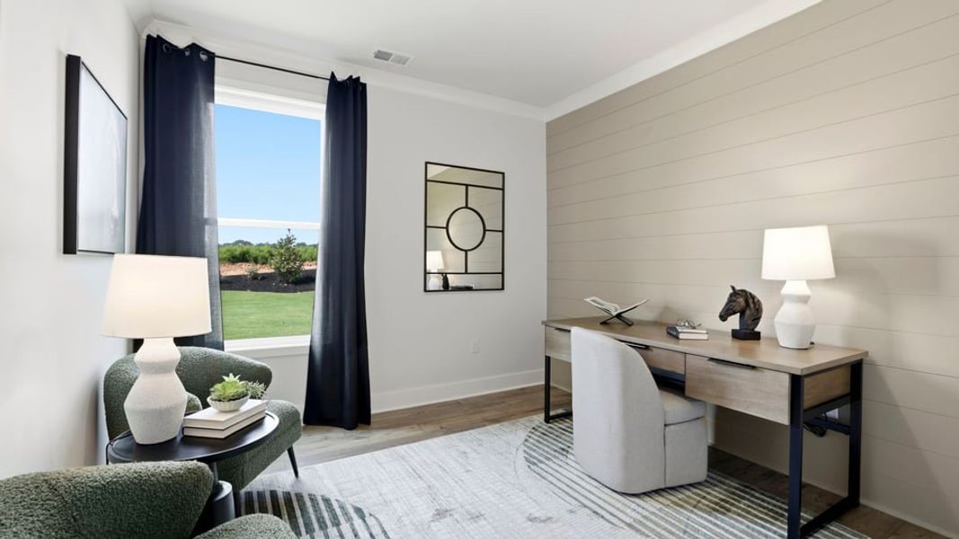 Furnished interior in a model home at Harrison Valley in Simpsonville (Image 15).