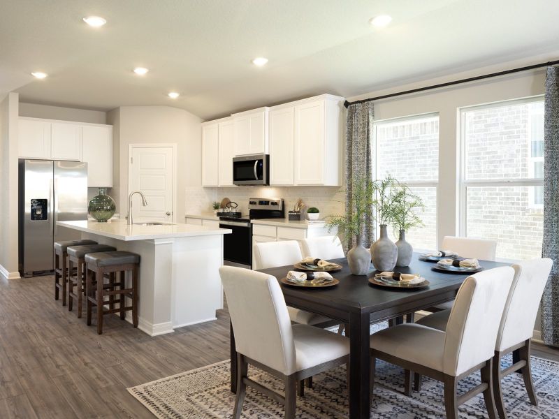 Furnished interior in a model home at Sagebrooke - Premier Series in San Antonio (Image 7).