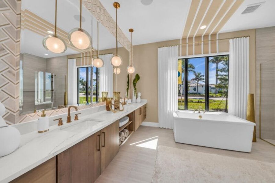 Furnished interior in a model home at Aqua in Bradenton (Image 78). Furnished interior in a model home at Aqua in Bradenton (Image 78).