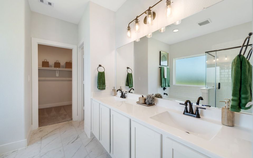 Furnished interior in a model home at Austin Colony in Angleton (Image 22).