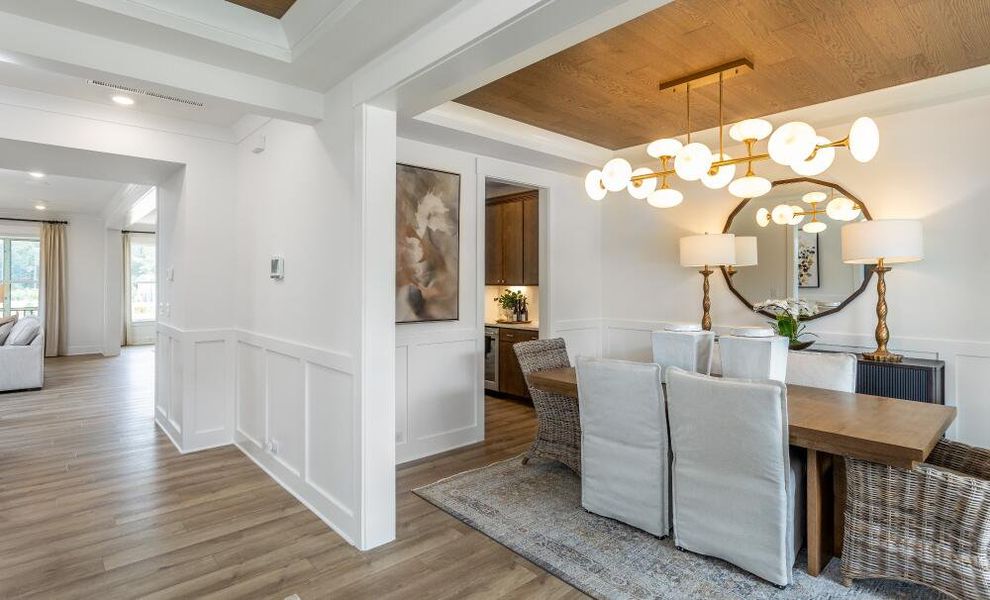 Furnished interior in a model home at Cedar Ridge in Angier (Image 6).