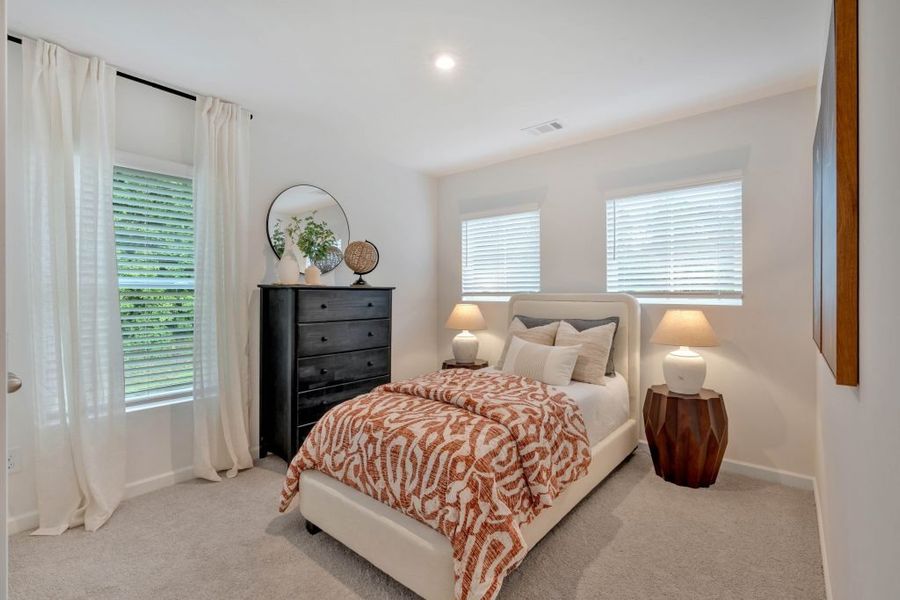 Furnished interior in a model home at Meadow Pines in Dallas (Image 25).