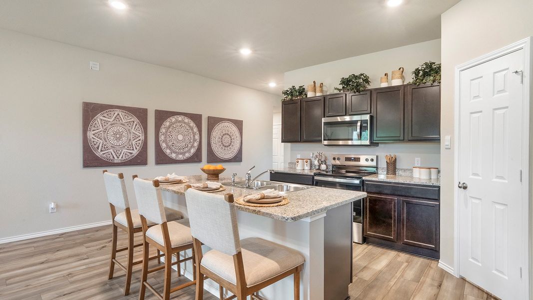 Furnished interior in a model home at Pecan Creek in Temple (Image 4).