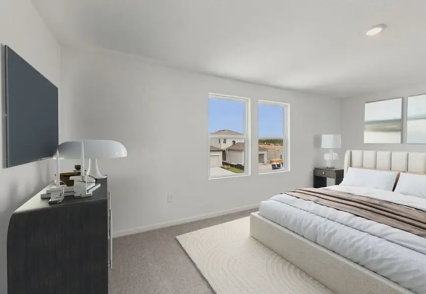 Furnished interior in a model home at Landings at Mount Olive in Polk City (Image 7).