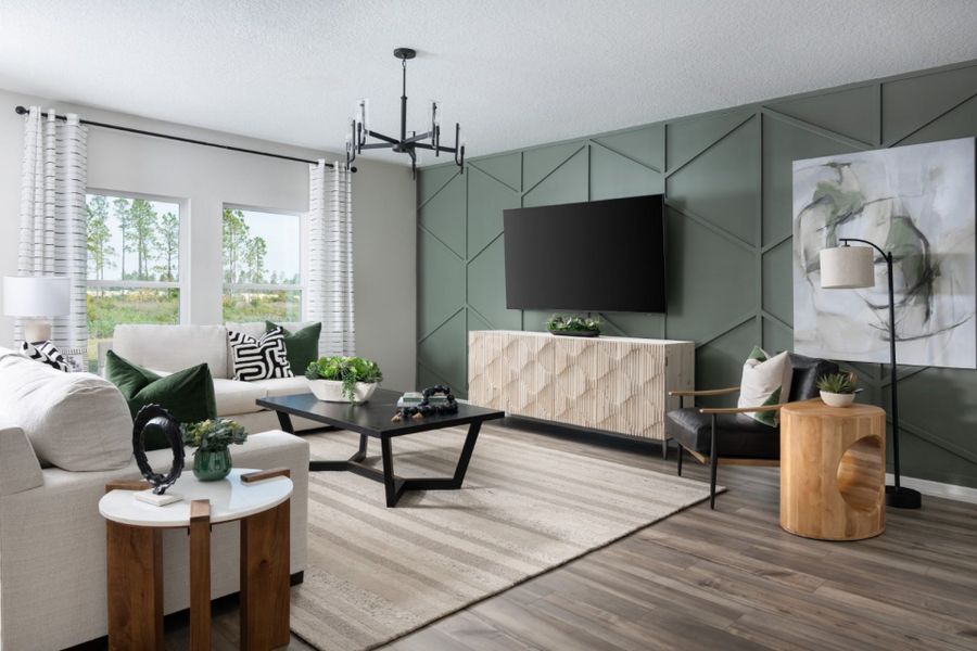 Furnished interior in a model home at Davis Landing in Wimauma (Image 4).