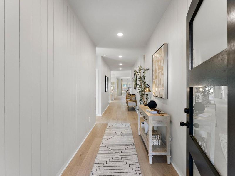 Furnished interior in a model home at Sundance Cove in Crosby (Image 10).
