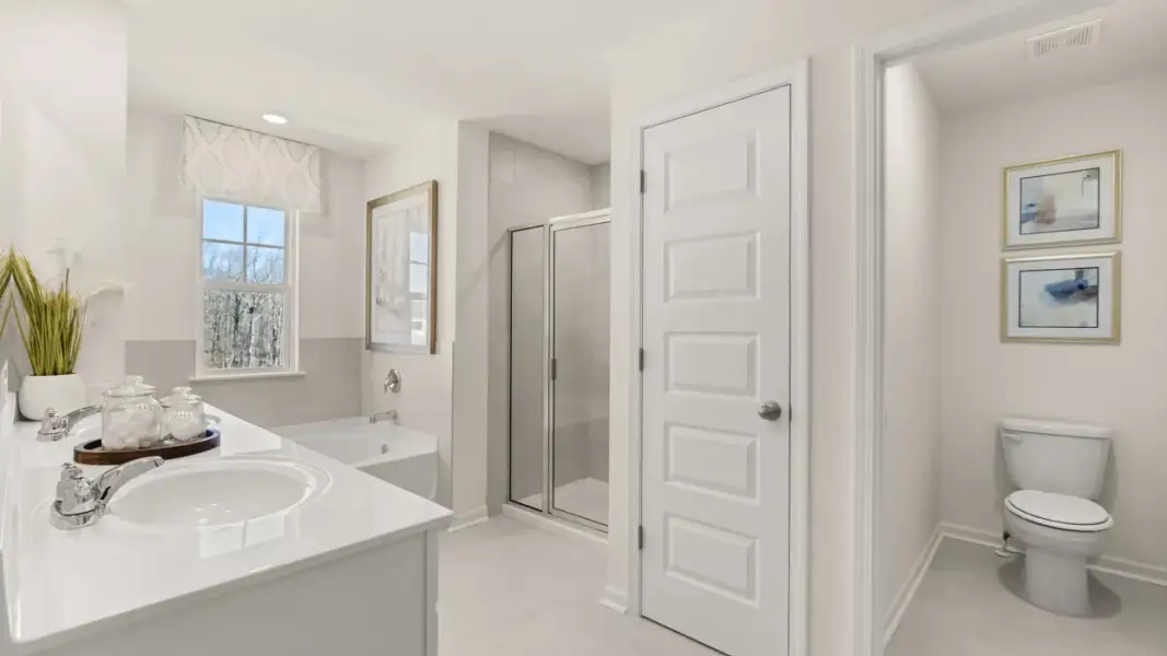 Furnished interior in a model home at Branford Crossing in Stockbridge (Image 24).