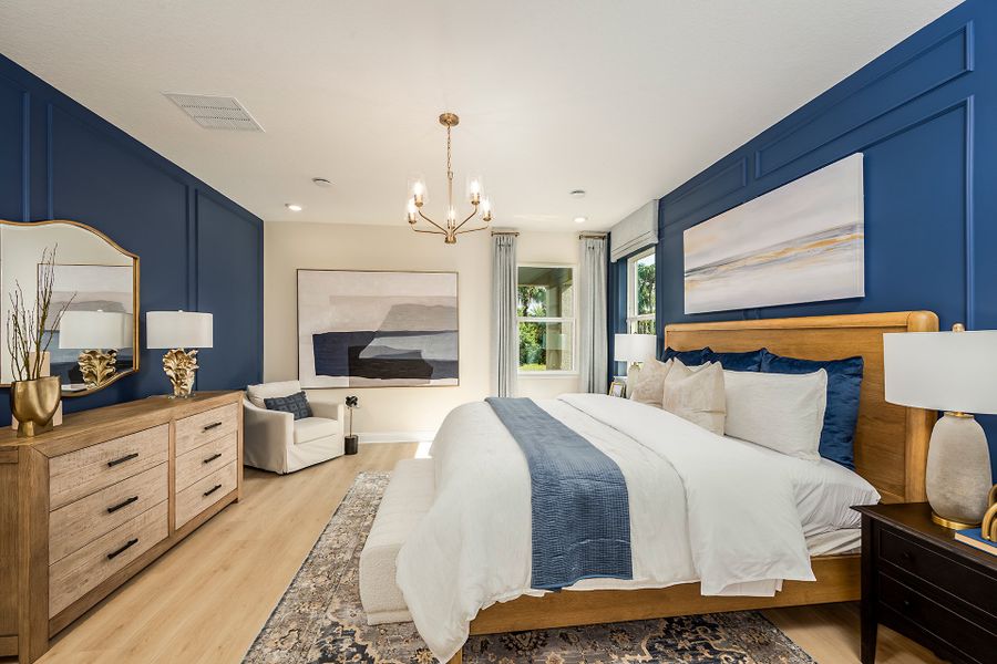 Furnished interior in a model home at Estates at Lake Jesup in Sanford (Image 5).