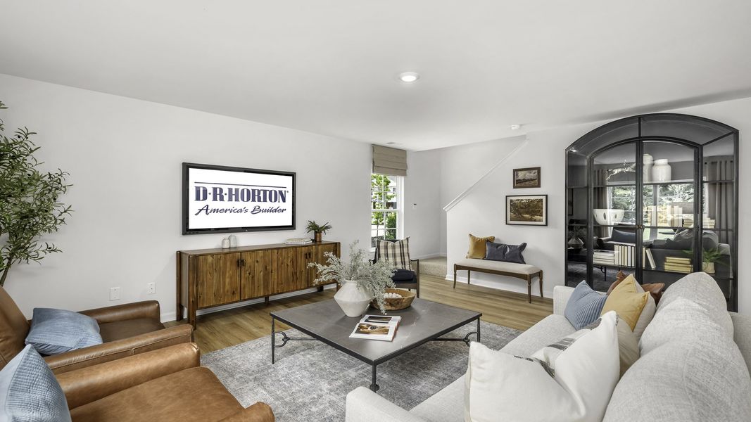 Furnished interior in a model home at Brookhaven in Greensboro (Image 15).