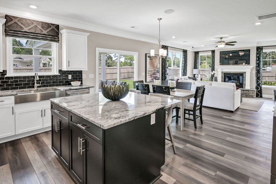 Furnished interior in a model home at Hadleigh Park in Lexington (Image 18). Furnished interior in a model home at Hadleigh Park in Lexington (Image 18).