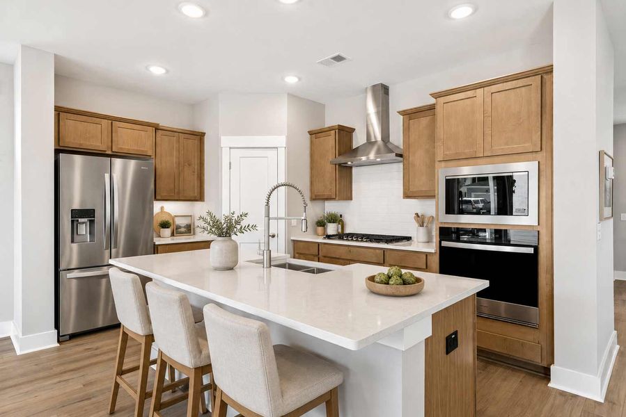 Furnished interior in a model home at Point Hope - Cottage Collection in Charleston (Image 6).