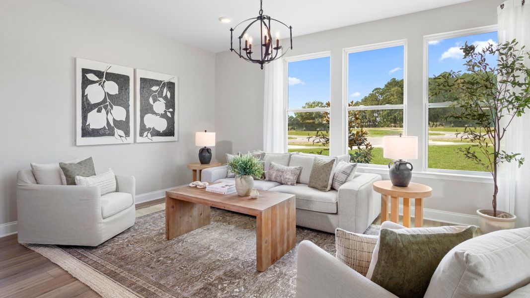 Furnished interior in a model home at Essex Townes in Franklinton (Image 21). Furnished interior in a model home at Essex Townes in Franklinton (Image 21).